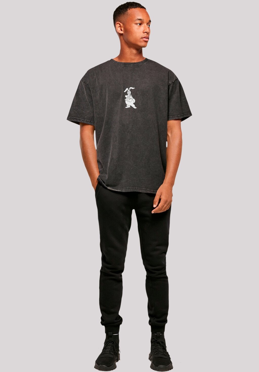 

Футболка с принтом ALICE IM WUNDERLAND F4NT4STIC, черный