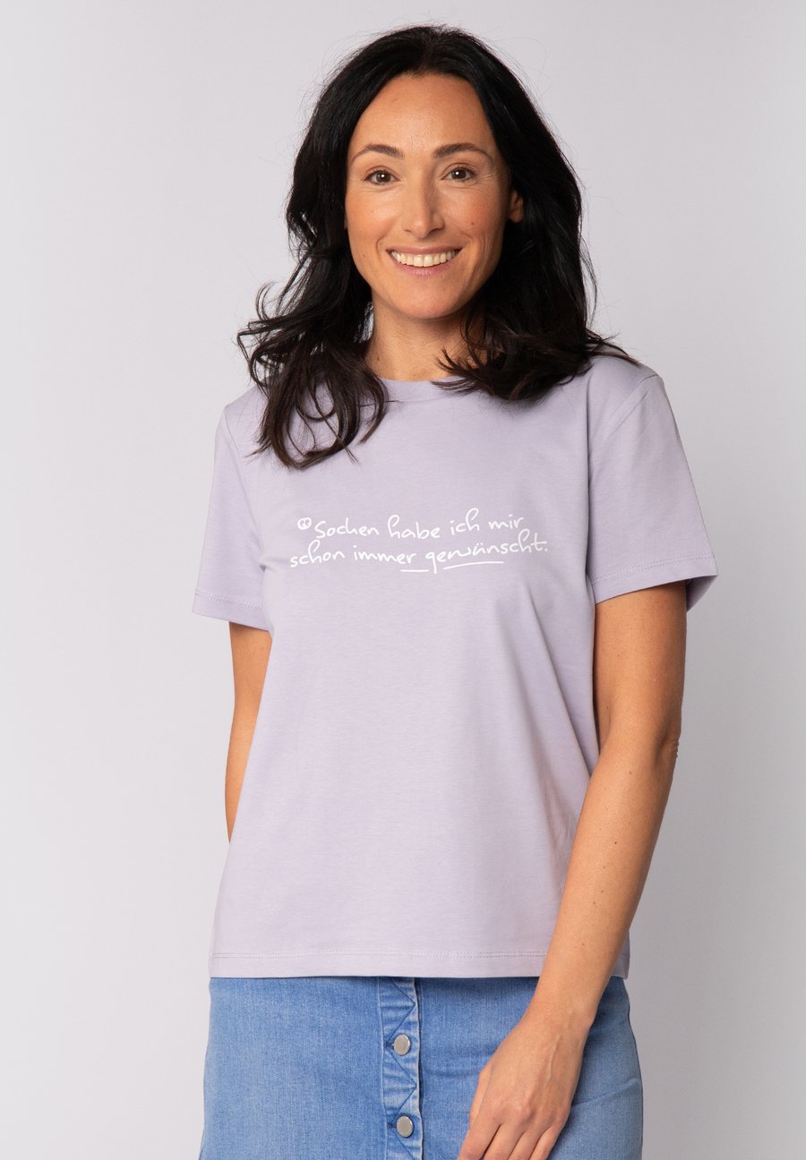 

Футболка watapparel SOCKEN HABE ICH MIR SCHON IMMER GEWÜNSCHT, Lavender/Purple, Розовый, Футболка watapparel SOCKEN HABE ICH MIR SCHON IMMER GEWÜNSCHT, Lavender/Purple