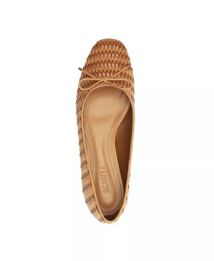 Женские соломенные туфли-лодочки Arissa Slip On Schutz, коричневый — фото 4