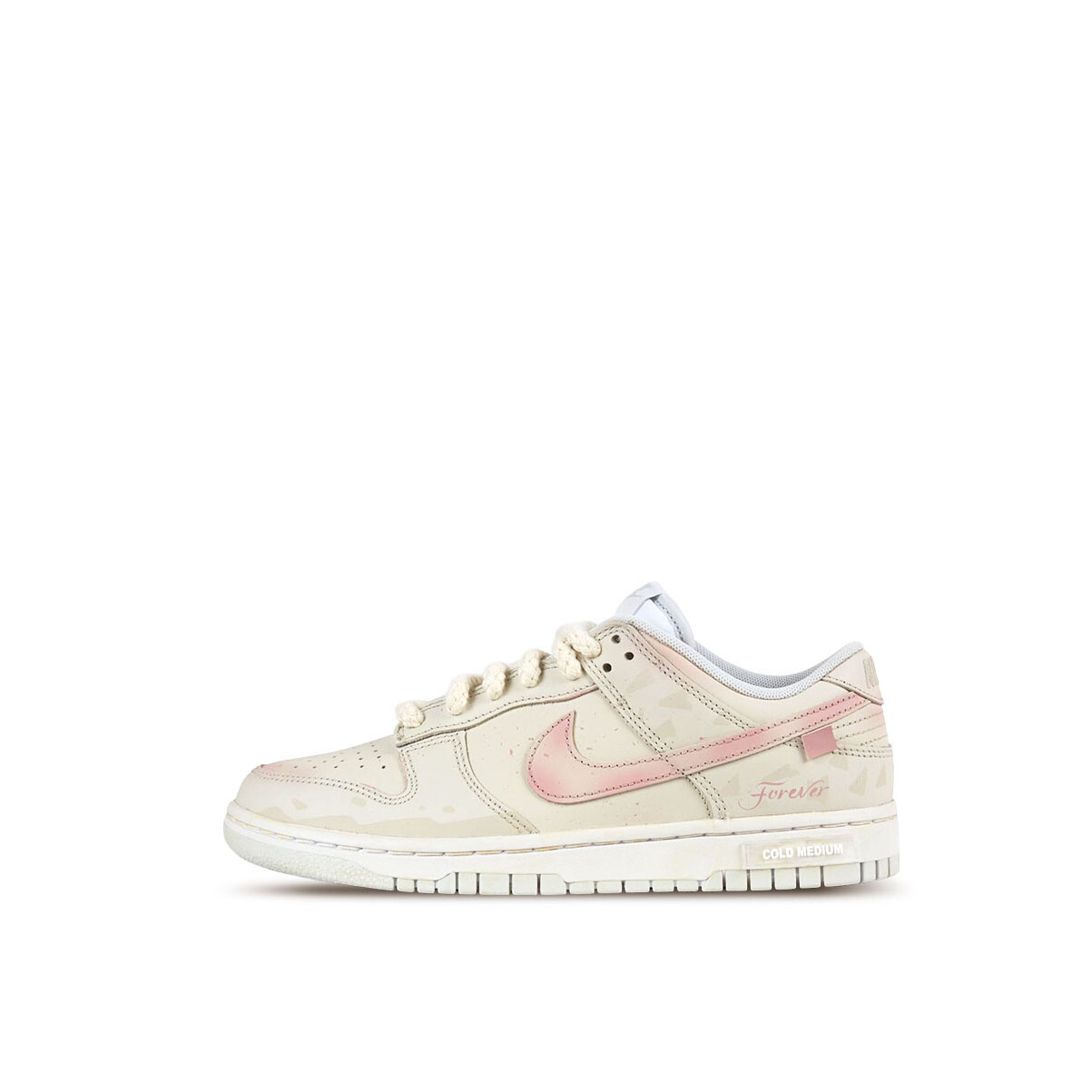 

Кроссовки Nike Dunk Skateboarding Shoes Unisex Low-top Pink, цвет Off White