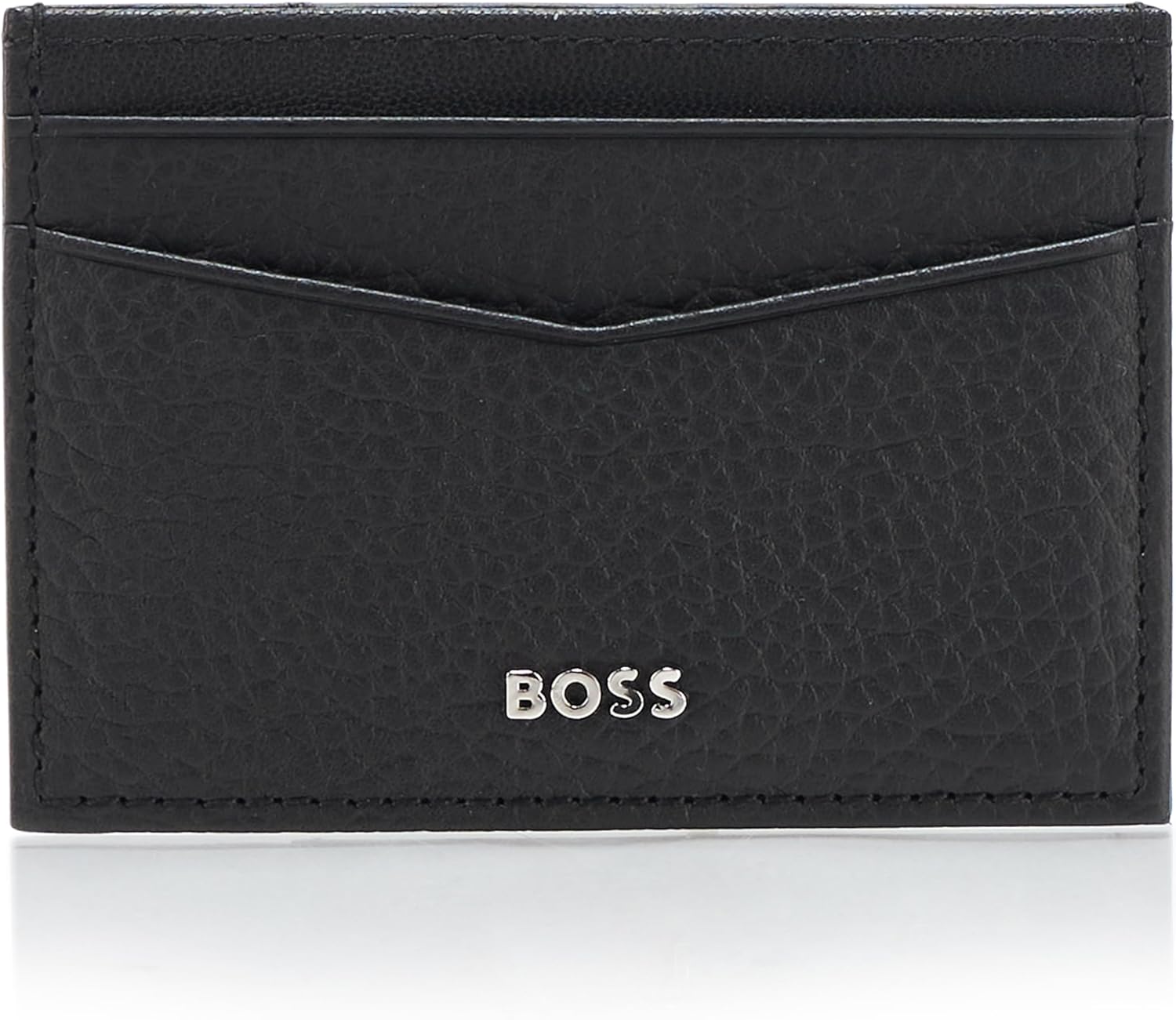 

Визитница с клипсой для денег BOSS Crosstown, черный глянец, One Size