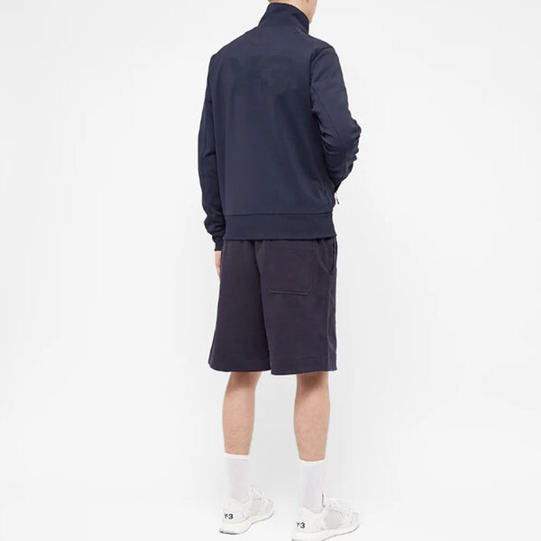 Куртка men's y-3 stand collar long sleeves casual zipper jacket navy blue Adidas, синий — фото 3