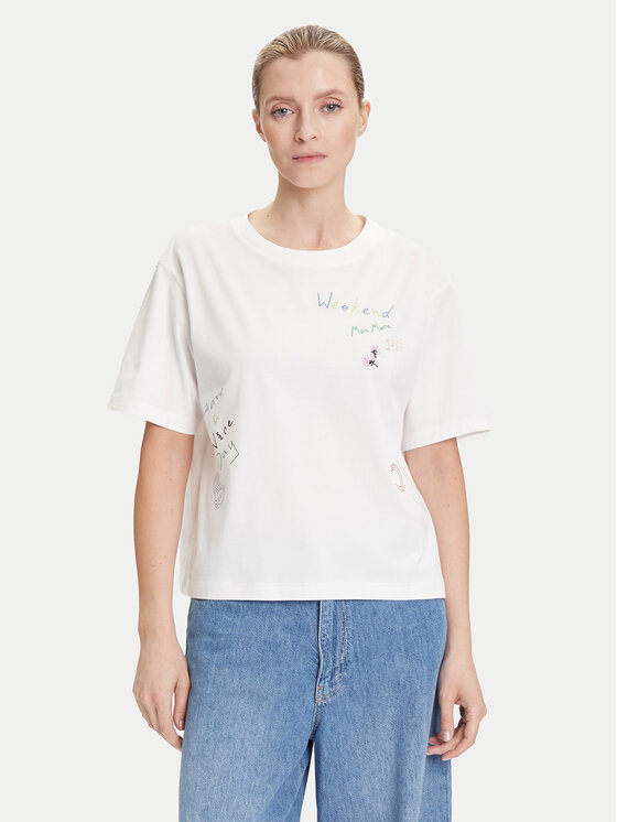 

Футболка regular fit Acline 2525976051 Weekend Max Mara, белый