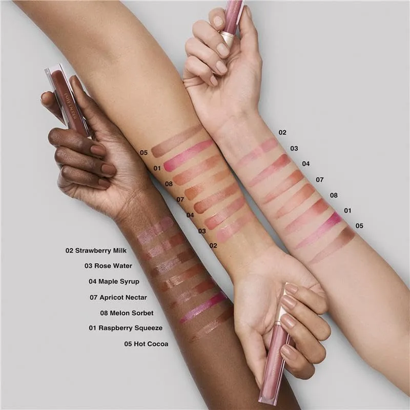 Масло для губ Estée Lauder Glossy Pout | Увлажняет и придает объем, с легким оттенком | Содержит гиалуроновую кислоту и витамин Е, 04 Maple Syrup - Warm Beige — фото 3
