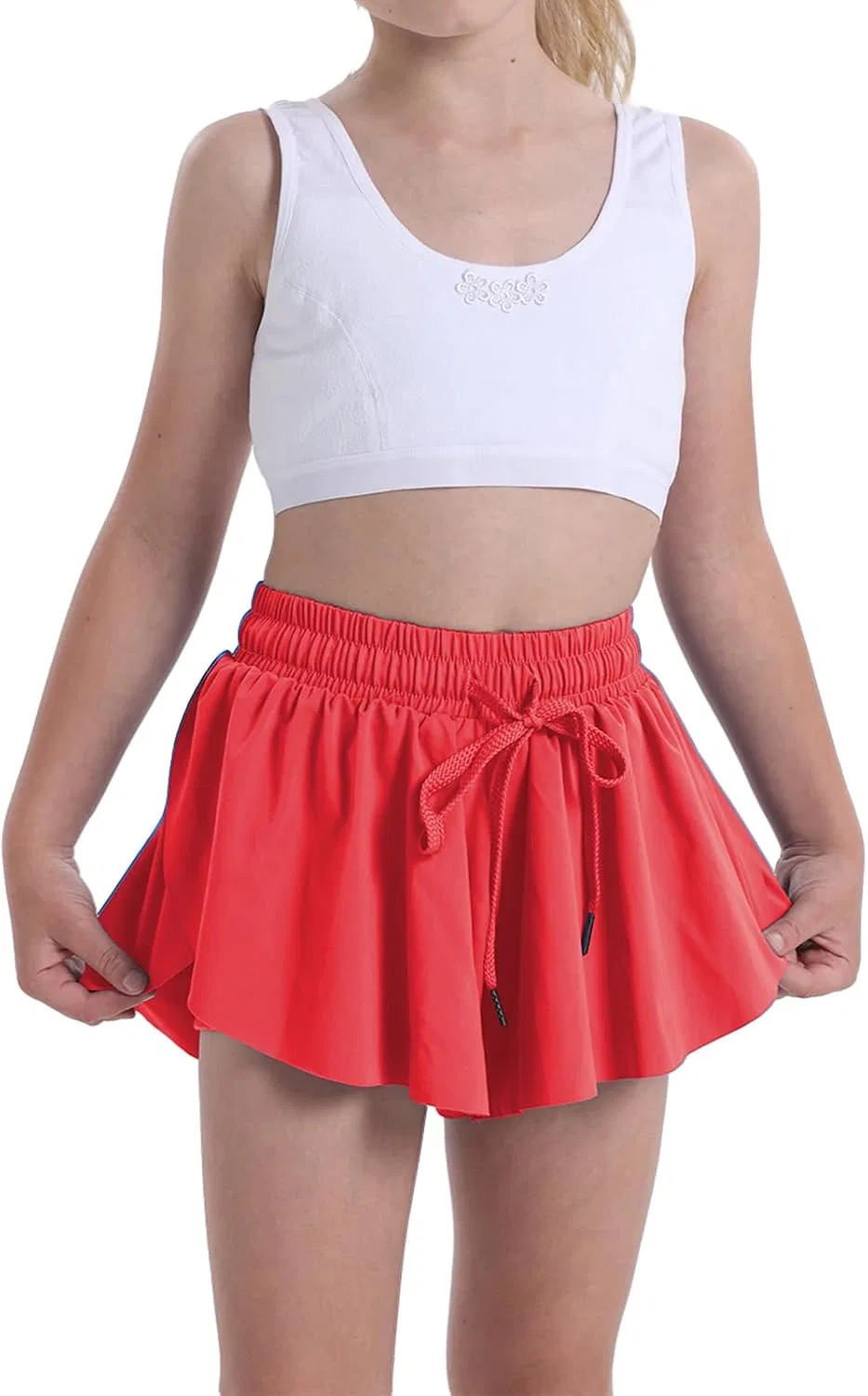 Шорты для девочек-подростков Flowy Athletic Running, Heyielda, Red