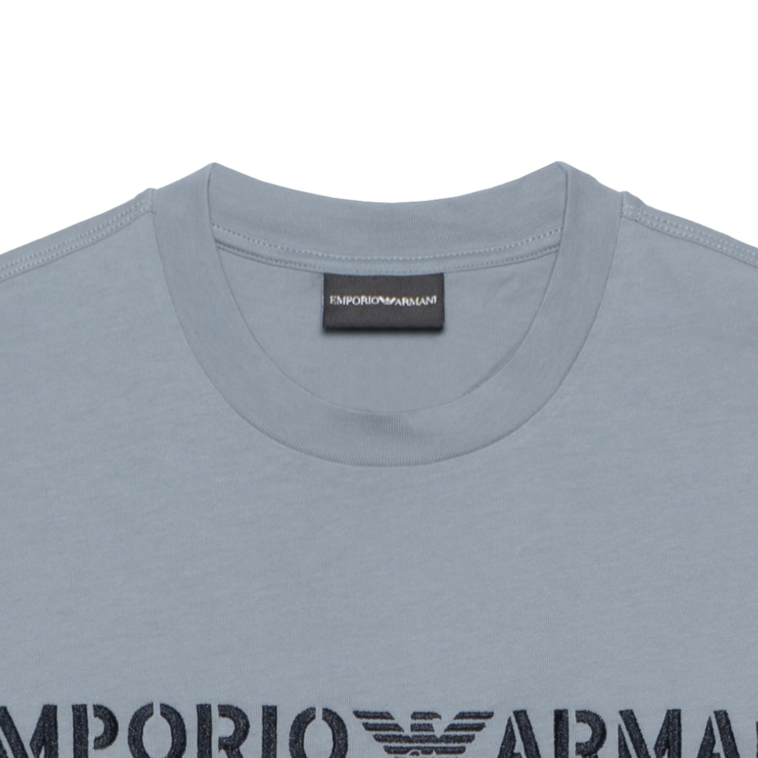 Футболка SS23 мужская светло-голубая EMPORIO ARMANI — фото 4