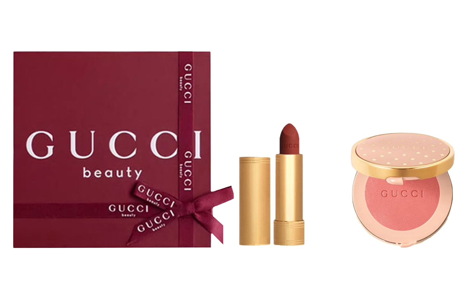 

Матовая звездчатая коробочка набор для макияжа натуральный тон контуринг 3,5г+5,5г GUCCI