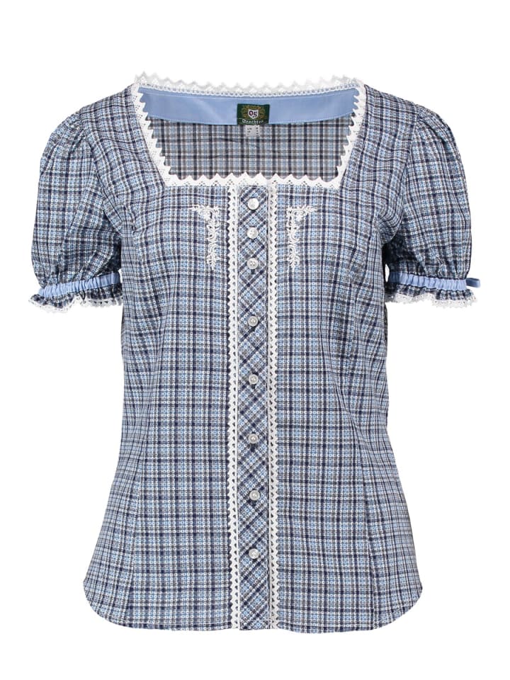 

Традиционная блузка Китара темно-синего цвета OS-Trachten