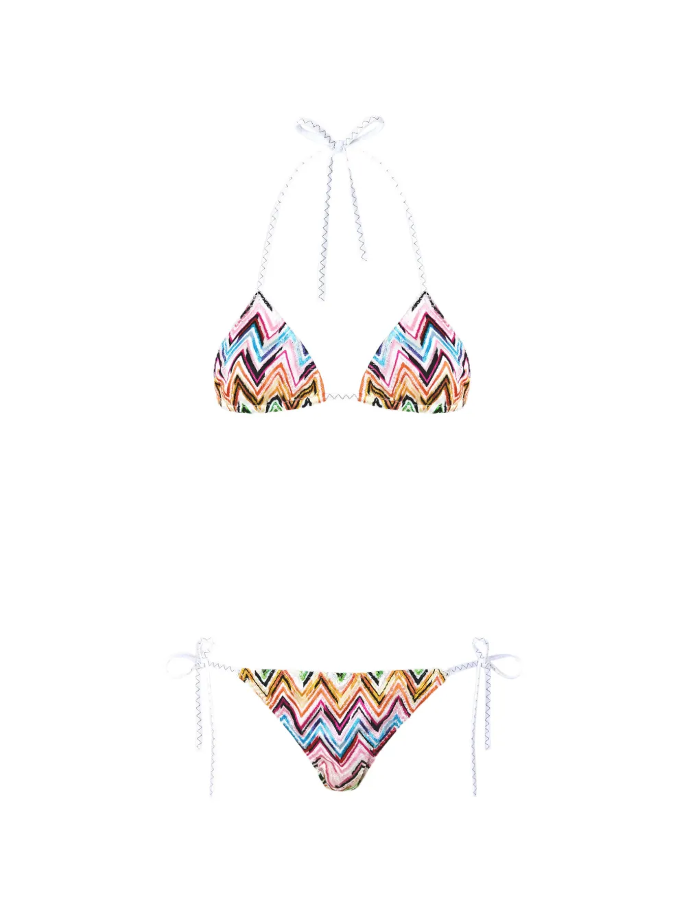 

Комплект бикини с зигзагообразным узором Missoni, розовый