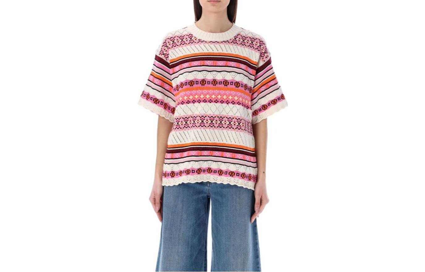 

Футболка женская Kenzo, белый / лиловый