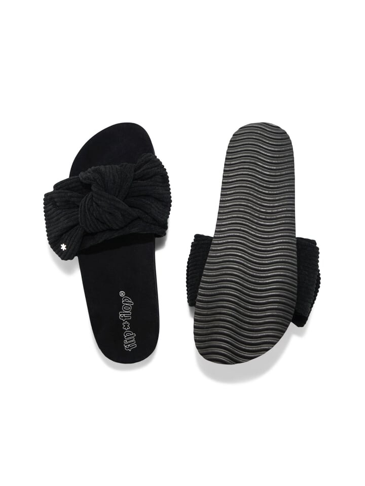 Мюли Flip Flop Sandale pool*slide bow cord, черный — фото 3