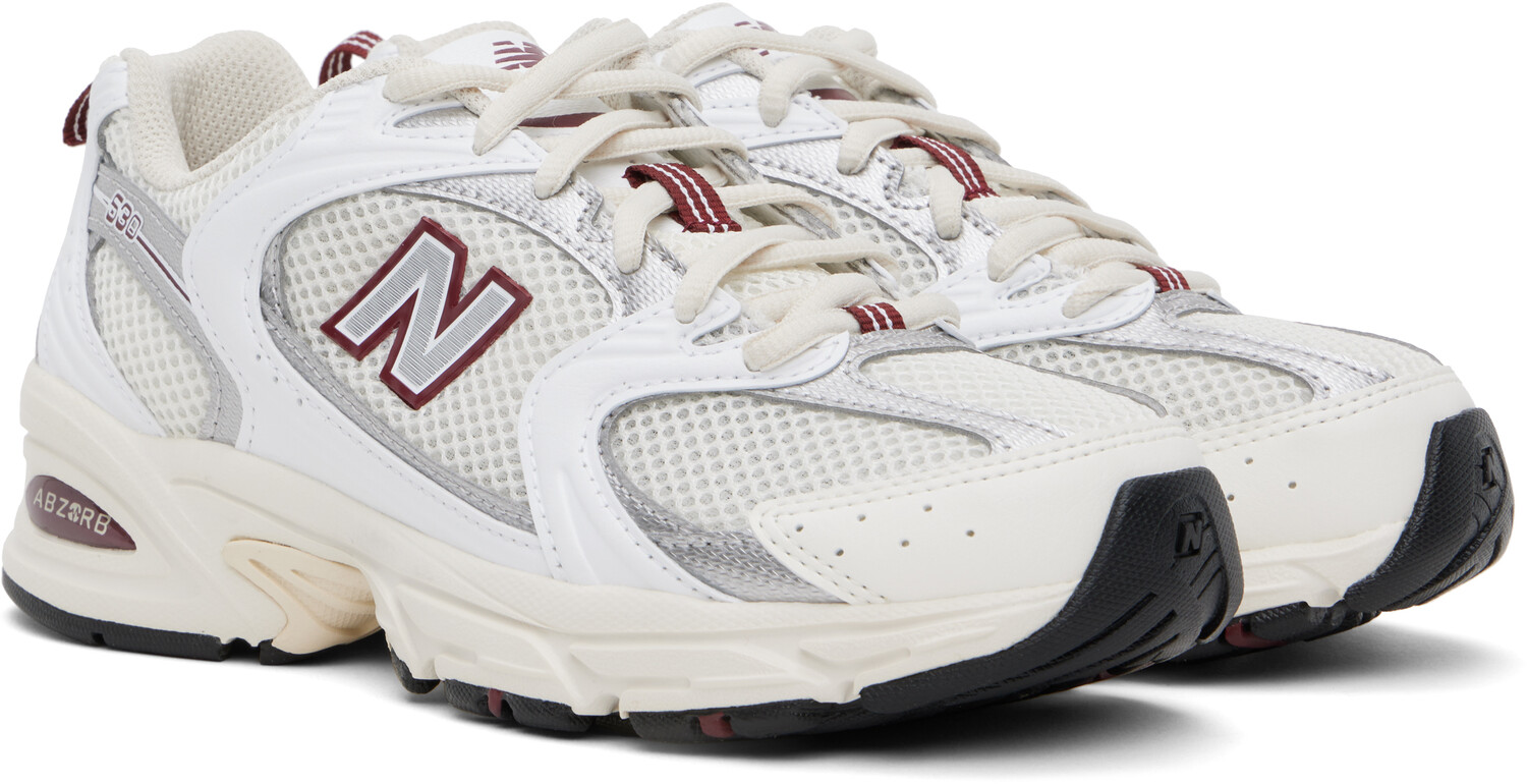 Кроссовки Off-White 530 New Balance, Sea salt/White/Murcu — фото 4