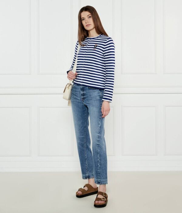 Джинсы женские Tommy Hilfiger свободные с высокой талией, синий — фото 2