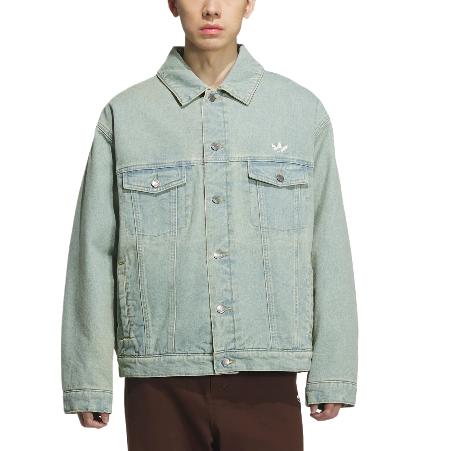 Винтажная джинсовая куртка Unisex Adidas Originals, синий — фото 3