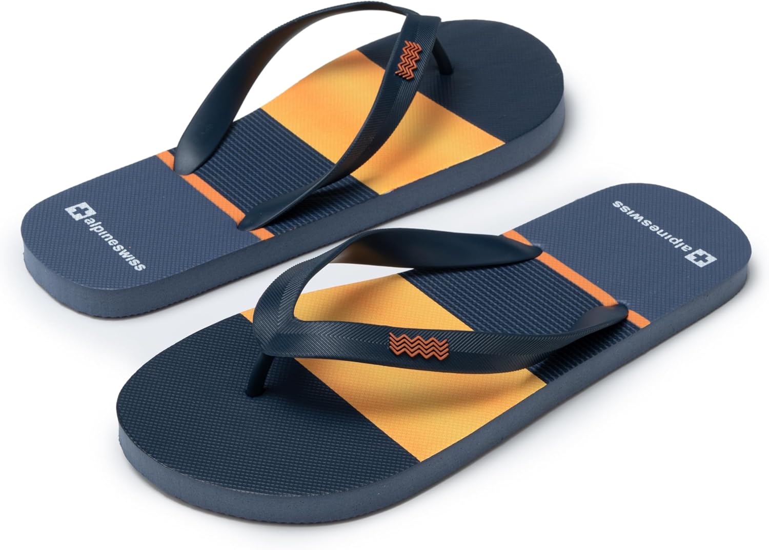 

Мужские шлепанцы Alpine Swiss, Ультралегкие тонкие сандалии из ЭВА для пляжа, бассейна и повседневной носки, Простые гибкие шлепанцы для мужчин, оранжевый