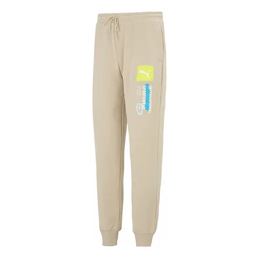 

Брюки logo international sportswear pants 'beige' Puma, бежевый