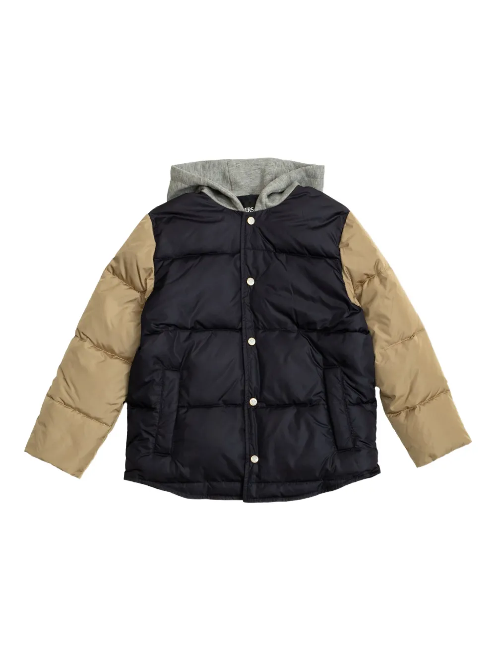 

Стеганая куртка с капюшоном Versace Kids, синий