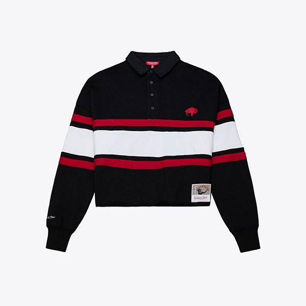 

Женская черная футболка-поло Buffalo Bills в стиле ретро с длинными рукавами Mitchell & Ness, Черный, Женская черная футболка-поло Buffalo Bills в стиле ретро с длинными рукавами Mitchell & Ness
