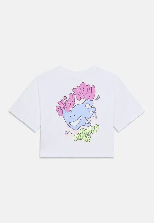 Футболка с короткими рукавами для подростков с принтом Billieblush, White — фото 2