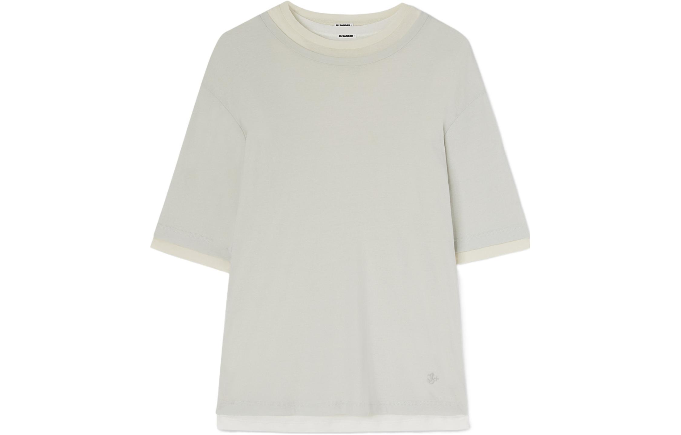 

Многослойная хлопковая футболка JIL SANDER Белая