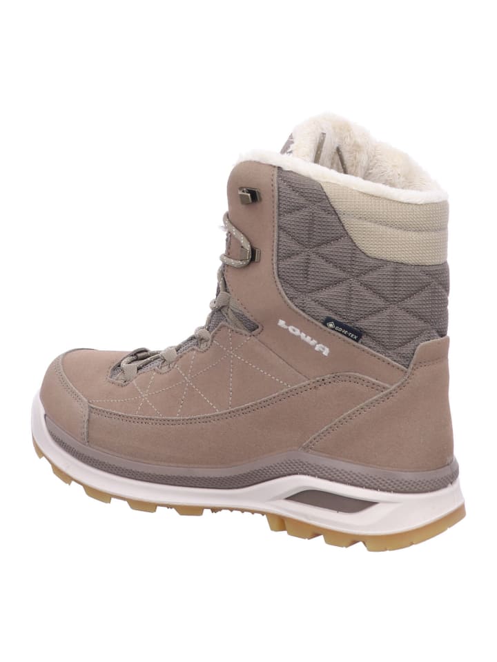 Женские ботинки LOWA OTTAWA GTX стеганые из кожи и текстиля, бежевый — фото 2