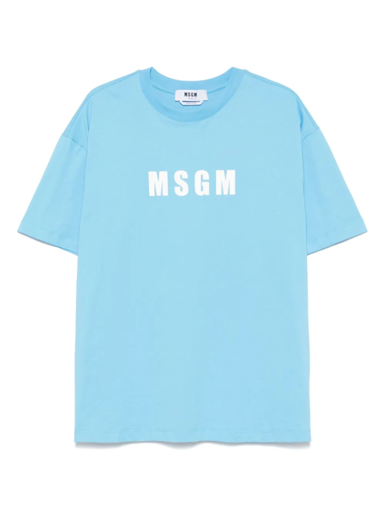

MSGM logo-print Футболка, синий