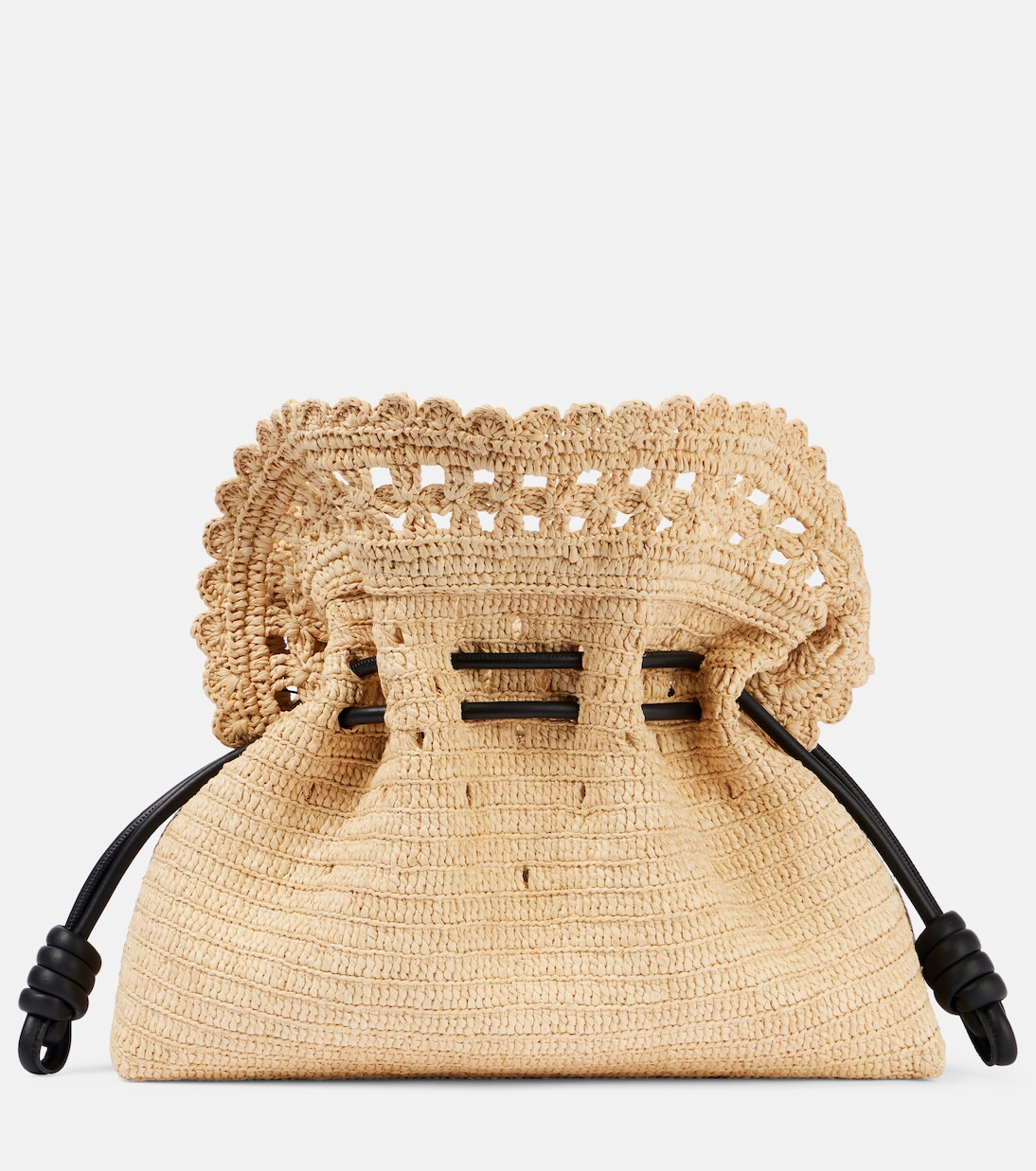

Клатч из рафии Flamenco Medium Loewe, Natural