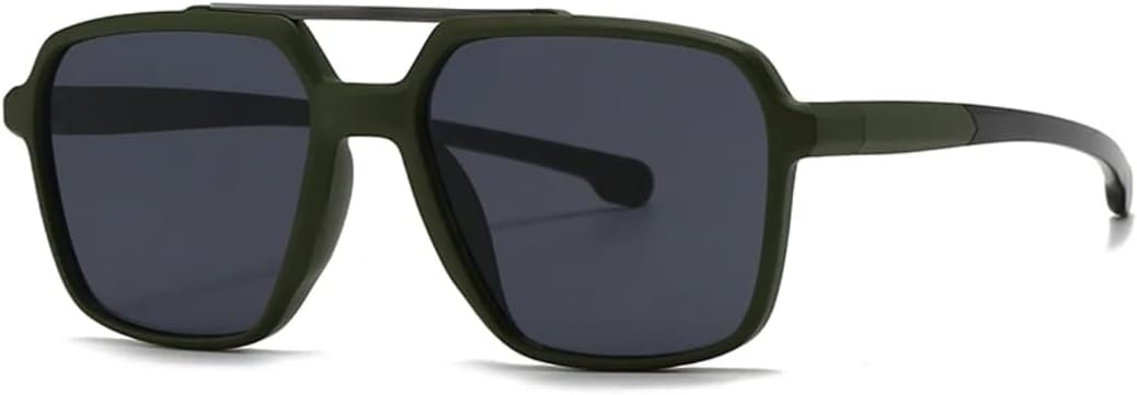 

Солнцезащитные очки с защитой UV400 | Двойная перемычка, большая оправа, линзы конфетных цветов | Для женщин и мужчин, для занятий спортом на открытом воздухе и вождения DSVIGF, Smoky Gray