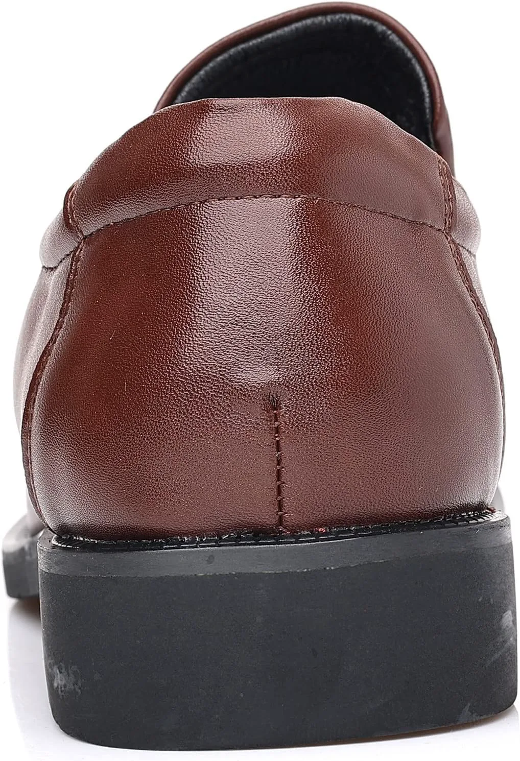 Men's Classic Oxford Shoes - Genuine Leather Lined Slip-On Casual Dress Shoes for Formal and Everyday Wear Zentavi, коричневый — фото 4