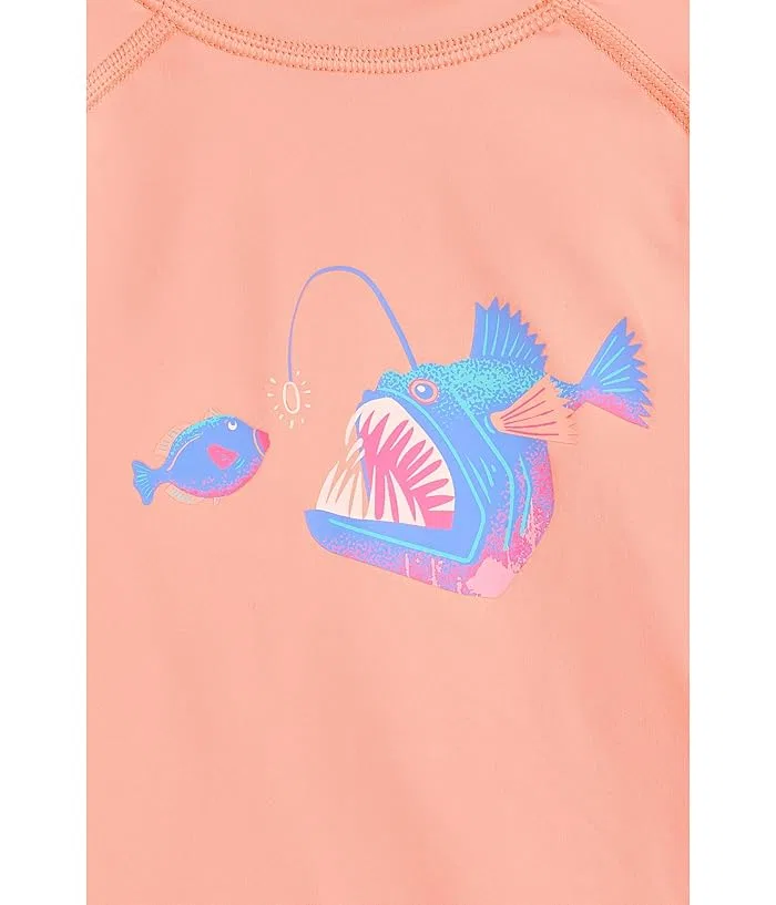 Рашгард The Lil Light The Way Chubbies Kids, Light/Pastel Orange/Graphic Print — фото 3