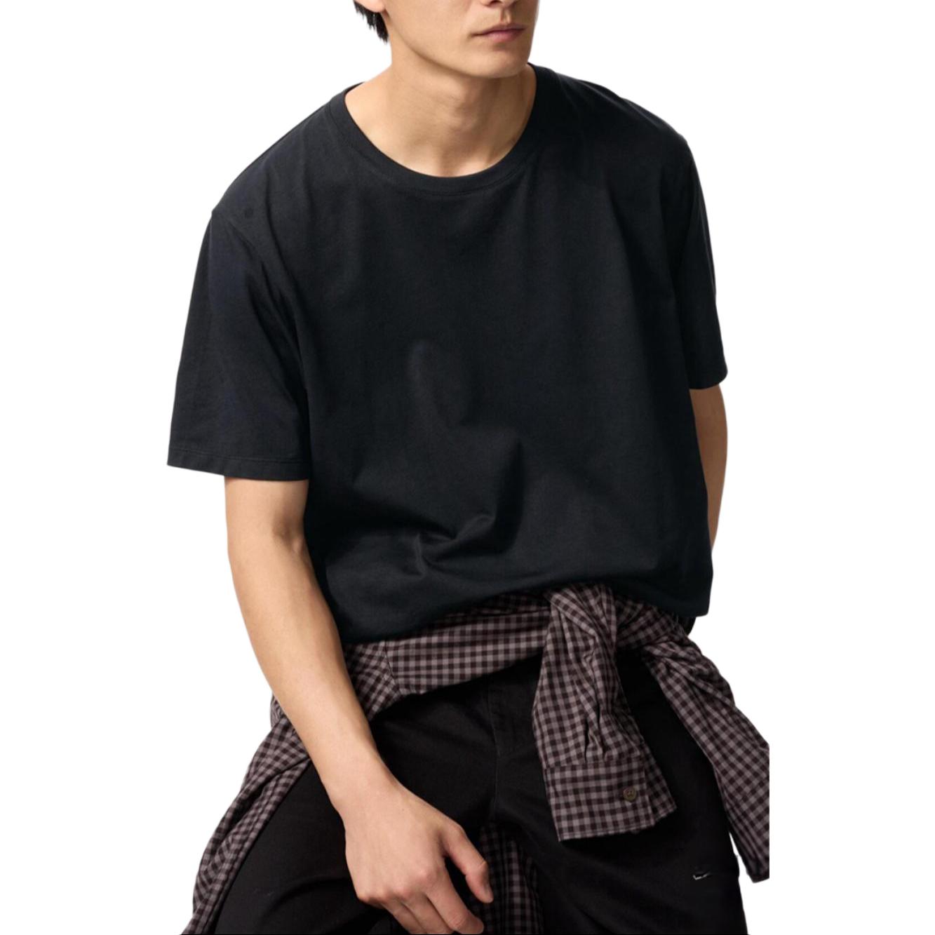 

UNIQLO Футболка унисекс черная, Черный, UNIQLO Футболка унисекс черная