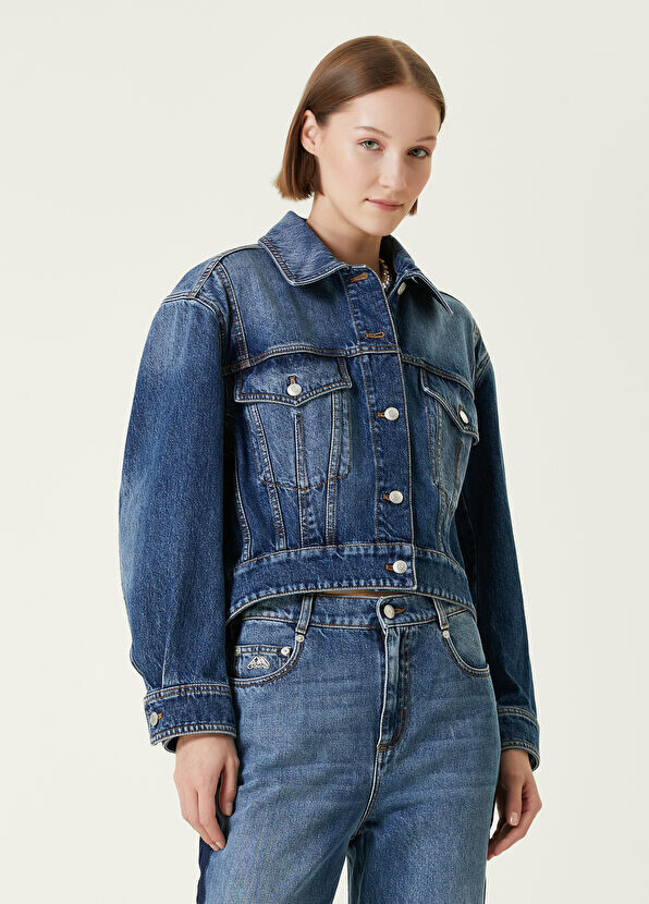 Джинсовая куртка Mcqueen, синий