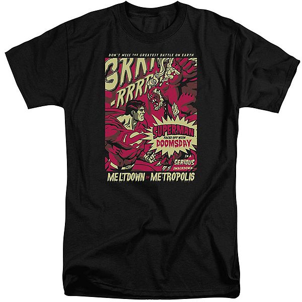 

Футболка Superman Metropolis Meltdown взрослая удлиненная Licensed Character