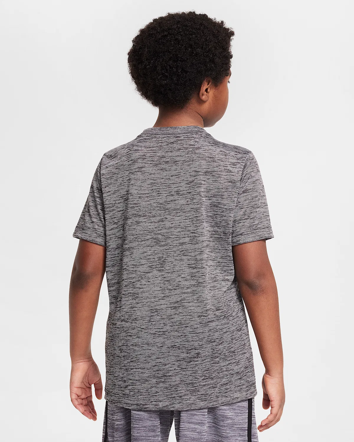 Детская футболка Nike Legend Dri-FIT для тренировок, Black/Pure/Heather — фото 2