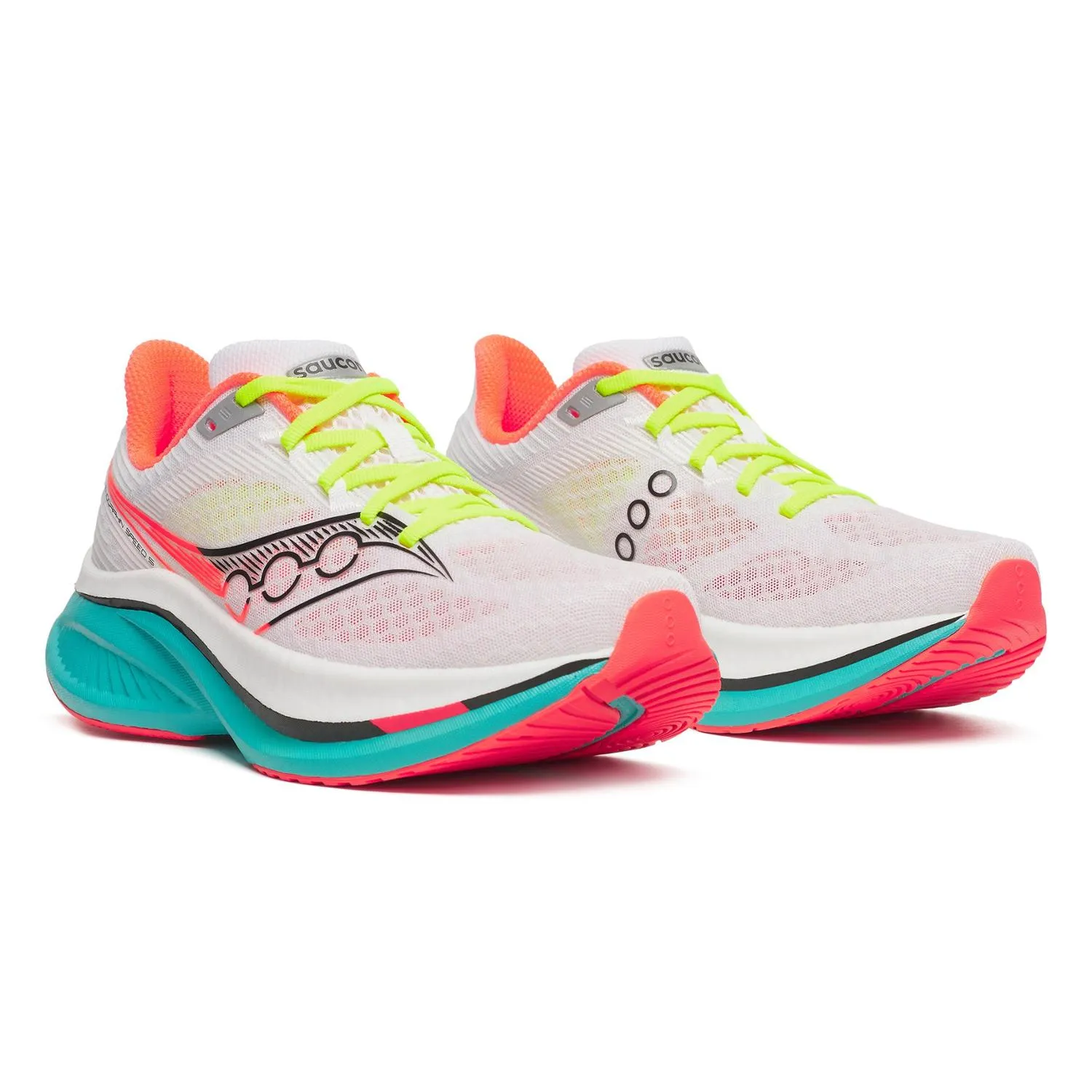 Обувь для бега на дороге Endorphin Speed 5 - женская Saucony, White/Mutant — фото 3