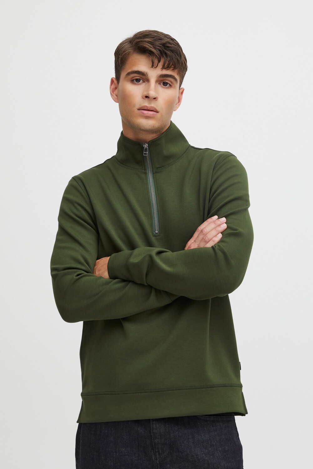 

Пуловер CASUAL FRIDAY Troyer CFSebastian 0096 halfzip 20504816, зеленый