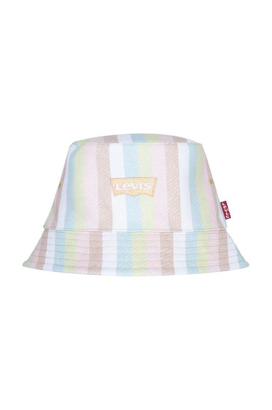 

Levi's Двусторонняя детская шапка из хлопка LAN REVERSIBLE BUCKET C, оранжевый