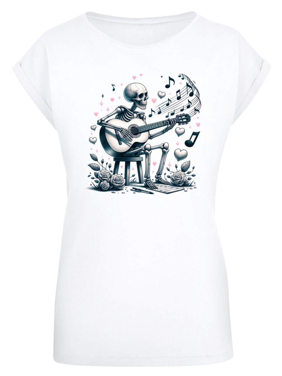 

Рубашка F4NT4STIC Skelett spielt Gitarre, Musik, Liebe, белый