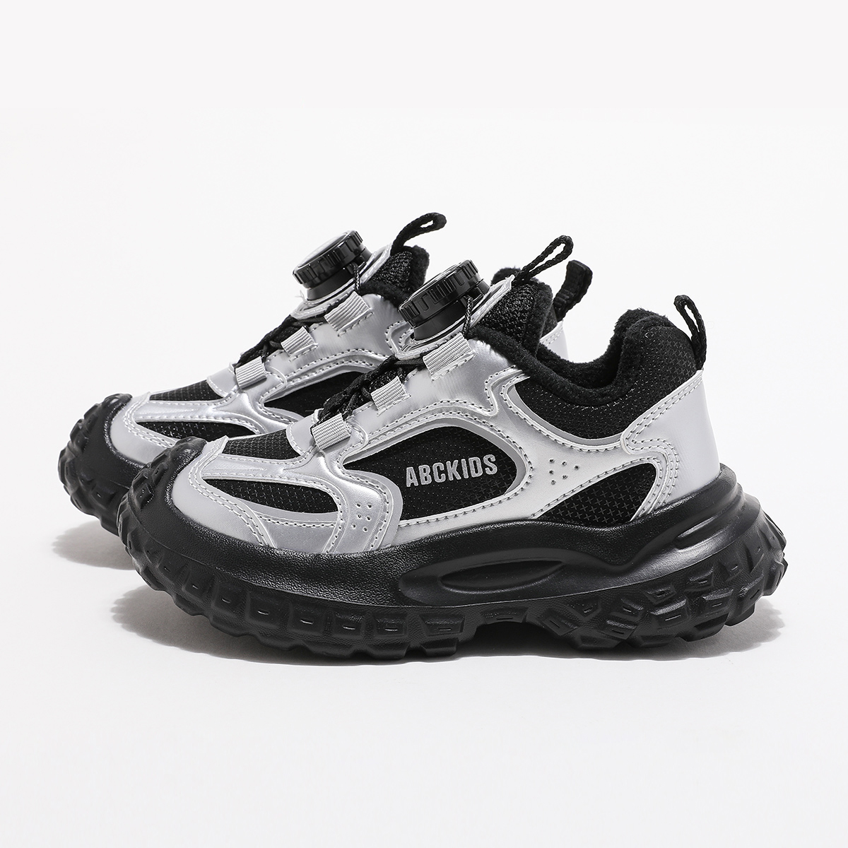 Повседневные ботинки black silver gray kids' ABC KIDS, черный/серебряный серый — фото 4