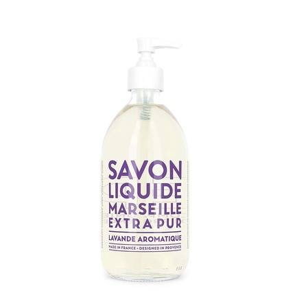 

Compagnie de Provence Savon de Marseille Extra Pure жидкое мыло с ароматом лаванды 16,7 жидких унций — стеклянная бутылка с помпой La Compagnie De Provence