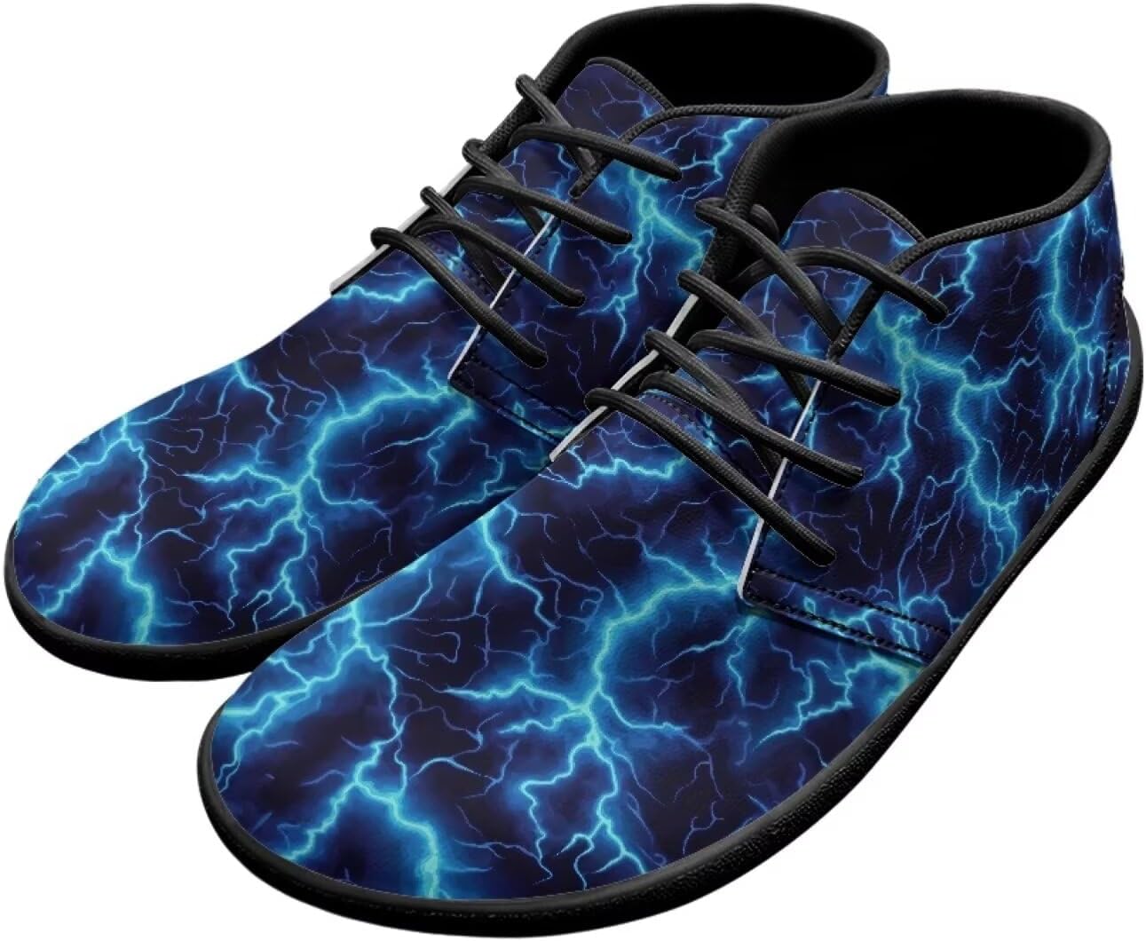 

Мужские баскетбольные кроссовки с низким верхом и принтом «Молния и пламя», шнуровка, спортивная обувь для тренировок для мальчиков Ecaestolph, синий