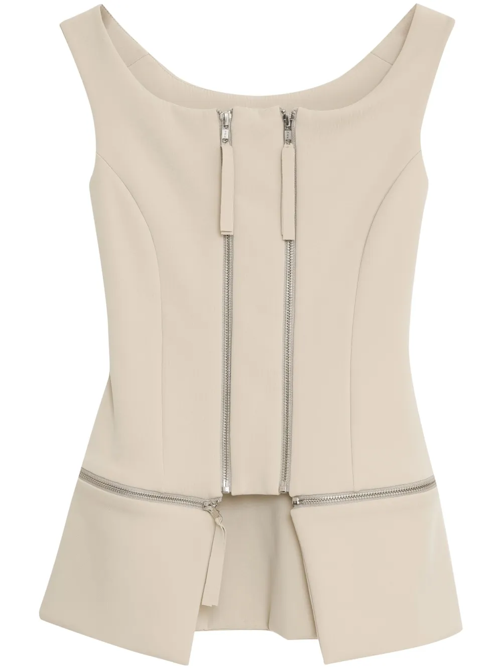 

Топ с двойной молнией Gloria Coelho, нейтральный