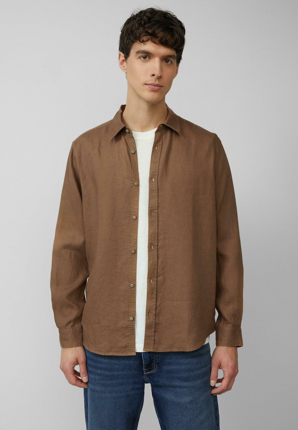 

Рубашка REGULAR FIT LANGARM s.Oliver, бежевый