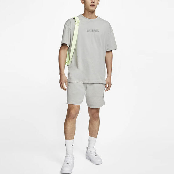 Футболка как спортивная одежда jdi top logo tee Nike, серый — фото 3