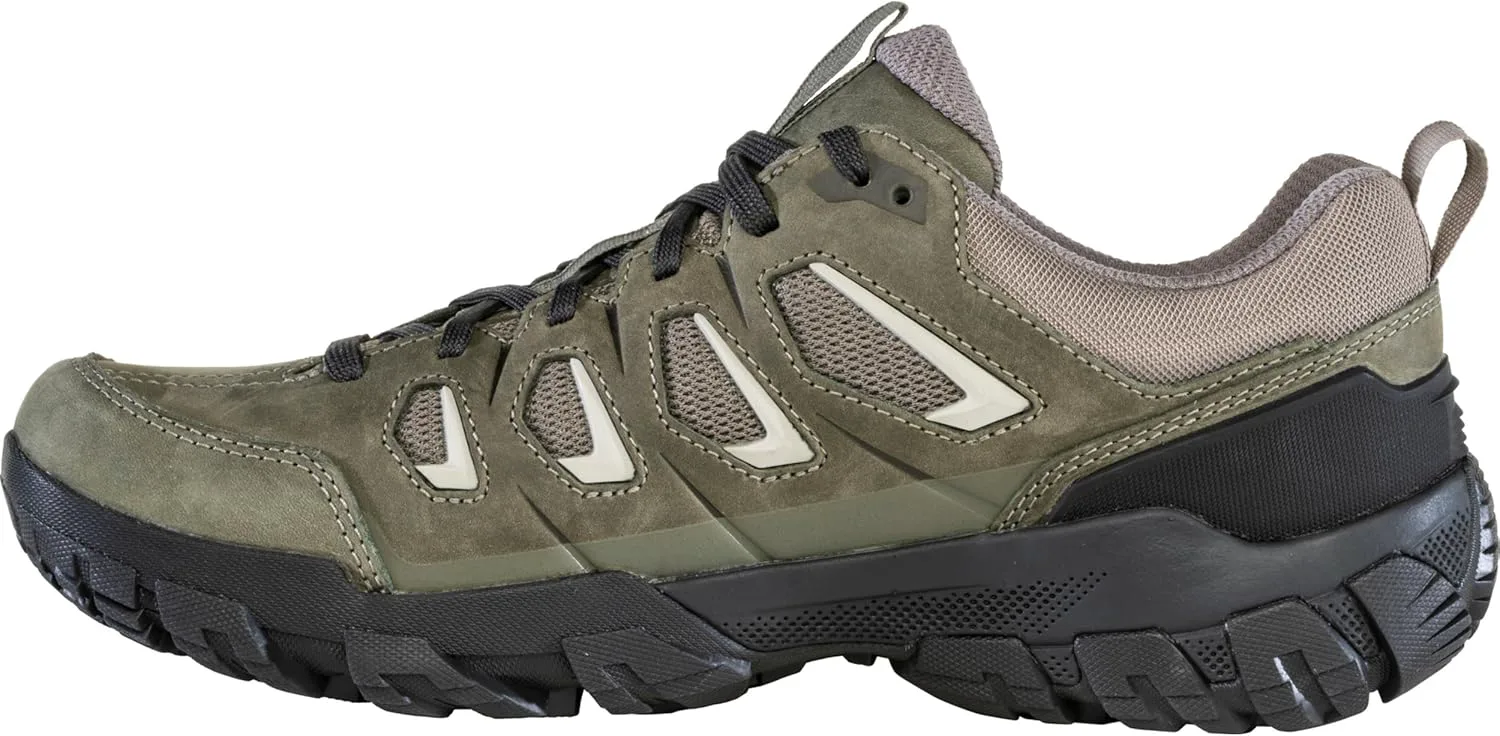 Мужские походные кроссовки Oboz Sawtooth X Low, оливковый