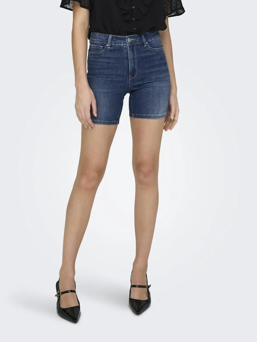 

Джинсовые шорты ONLY "ONLROSE HW SKINNY SHORTS DNM GUA192", синий