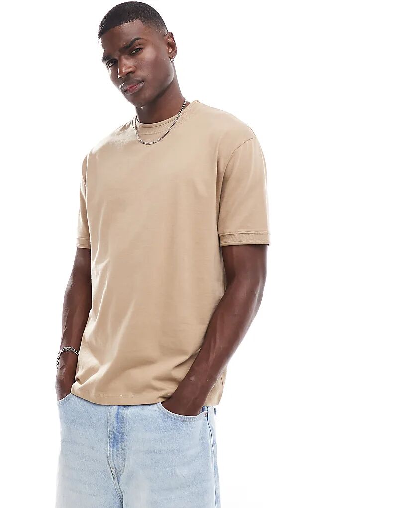 

Футболка свободного кроя ASOS DESIGN цвета хаки