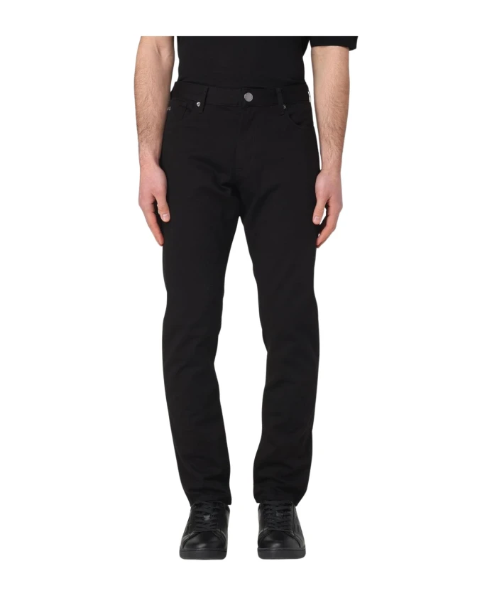 

Классические джинсы прямого кроя Emporio Armani, черный