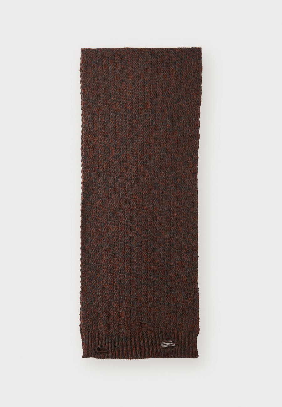 

Шарф MM6 Maison Margiela SCARF UNISEX, Dark Grey Melange/Brown/Black