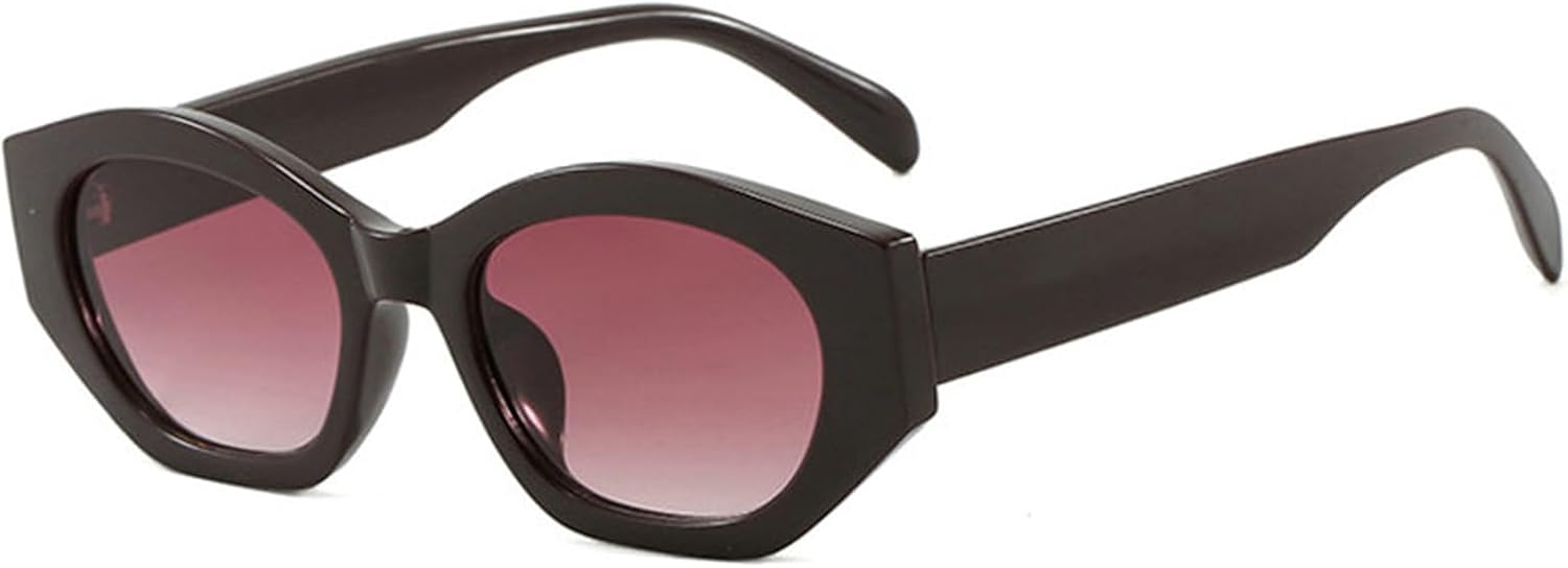 

Солнцезащитные очки COTIA Fashion Cat Eye для женщин и мужчин, винтажные, с асимметричным многоугольным оправой, в стиле «кошачий глаз», для путешествий и отдыха на природе, Red